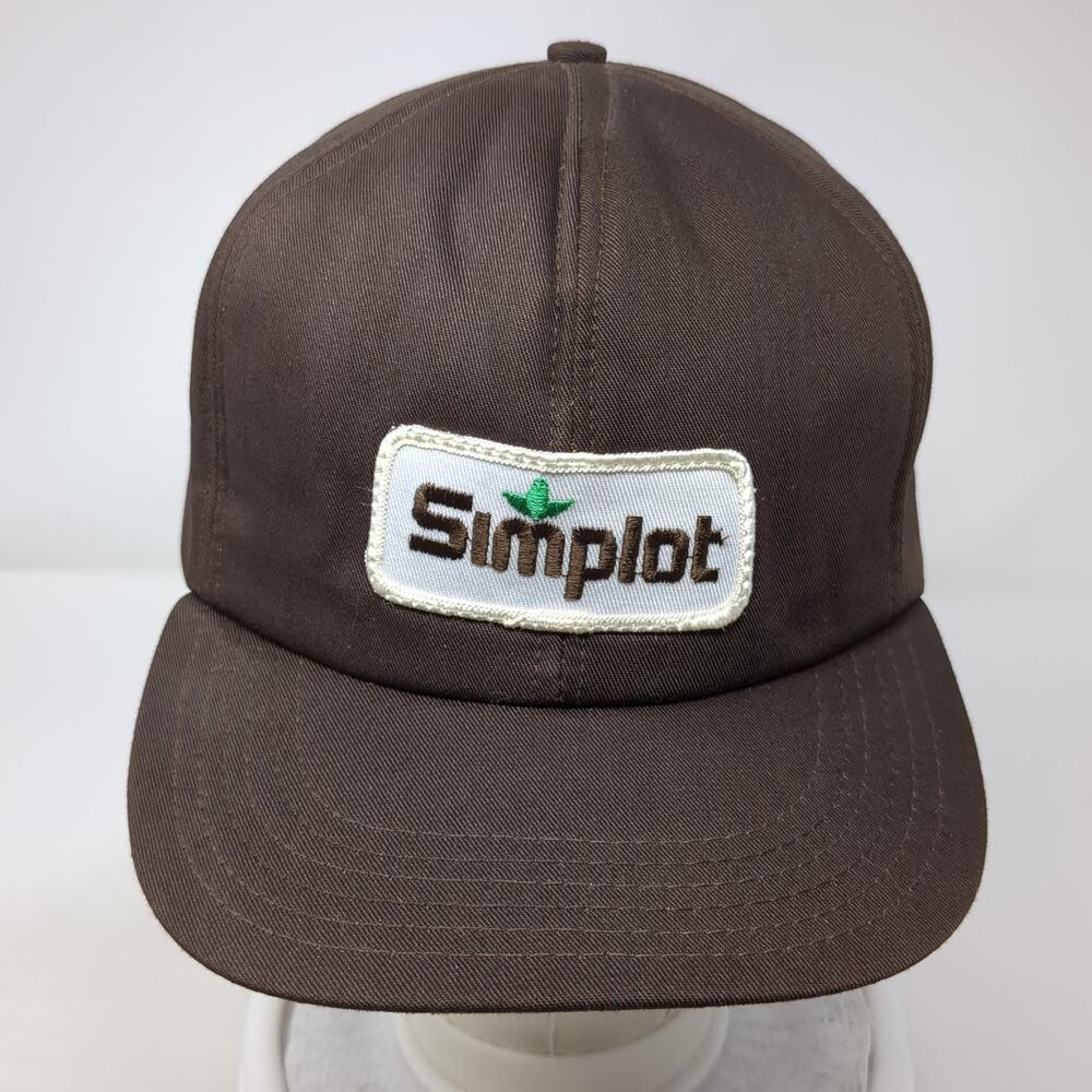 Simplot Patch Snapback Hat Brown One Size Adjusta… - image 2